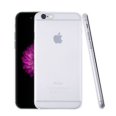 Apple iPhone 6用極薄ケース クリア透明 プラスチック アップル ホワイト