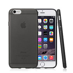 Apple iPhone 6用シリコンケース ソフトタッチラバー 質感もマット アップル グレー