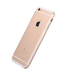 Apple iPhone 6用ケース 高級感 手触り良い アルミメタル 製の金属製 バンパー アップル ゴールド