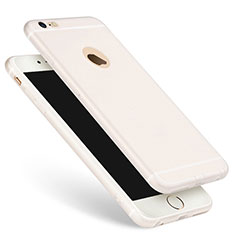 Apple iPhone 6用極薄ソフトケース シリコンケース 耐衝撃 全面保護 アップル ホワイト