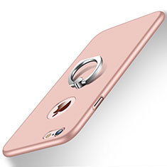 Apple iPhone 6用ハードケース プラスチック 質感もマット アンド指輪 アップル ピンク