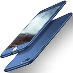 Apple iPhone 6 Plus用ハードケース プラスチック 質感もマット 前面と背面 360度 フルカバー アップル ネイビー