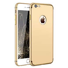Apple iPhone 6 Plus用ケース 高級感 手触り良い メタル兼プラスチック バンパー アップル ゴールド