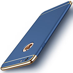 Apple iPhone 6 Plus用ケース 高級感 手触り良い メタル兼プラスチック バンパー M01 アップル ネイビー
