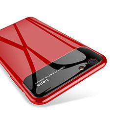 Apple iPhone 6 Plus用ハイブリットバンパーケース プラスチック 鏡面 カバー アップル レッド