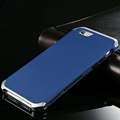 Apple iPhone 6 Plus用ケース 高級感 手触り良い アルミメタル 製の金属製 カバー アップル ネイビー