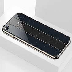 Apple iPhone 6 Plus用ハイブリットバンパーケース プラスチック 鏡面 カバー M01 アップル ブラック
