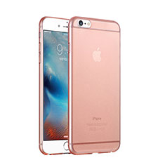 Apple iPhone 6 Plus用極薄ケース クリア透明 プラスチック アップル ローズゴールド