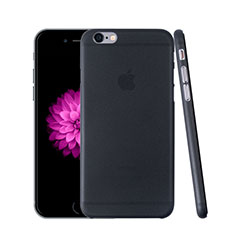 Apple iPhone 6 Plus用極薄ケース クリア透明 プラスチック アップル ダークグレー