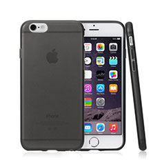 Apple iPhone 6 Plus用シリコンケース ソフトタッチラバー 質感もマット アップル グレー