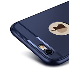 Apple iPhone 6 Plus用極薄ソフトケース シリコンケース 耐衝撃 全面保護 アップル ネイビー