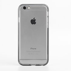 Apple iPhone 6 Plus用バンパーケース クリア透明 アップル グレー