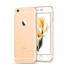 Apple iPhone 6S用極薄ソフトケース シリコンケース 耐衝撃 全面保護 クリア透明 アップル ゴールド