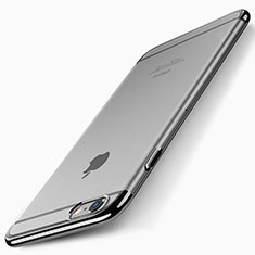 Apple iPhone 6S用極薄ケース プラスチック クリア透明 T01 アップル ブラック