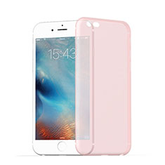 Apple iPhone 6S Plus用極薄ケース クリア透明 質感もマット アップル ピンク