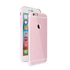 Apple iPhone 6S Plus用極薄ソフトケース クリア透明 シリコンケース 耐衝撃 全面保護 アップル ピンク