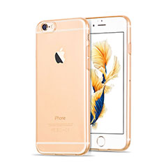 Apple iPhone 6S Plus用極薄ソフトケース シリコンケース 耐衝撃 全面保護 クリア透明 アップル ゴールド
