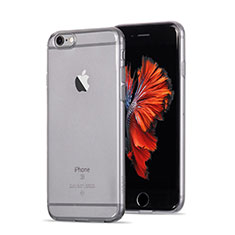 Apple iPhone 6S Plus用極薄ソフトケース シリコンケース 耐衝撃 全面保護 クリア透明 アップル グレー