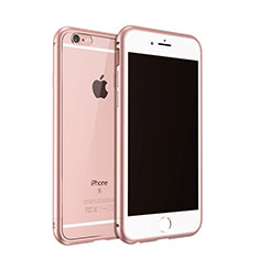 Apple iPhone 6S Plus用ケース 高級感 手触り良い アルミメタル 製の金属製 バンパー アップル ローズゴールド