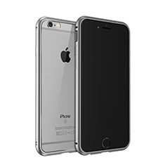 Apple iPhone 6S Plus用ケース 高級感 手触り良い アルミメタル 製の金属製 バンパー アップル グレー