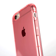 Apple iPhone 6S Plus用極薄ソフトケース シリコンケース 耐衝撃 全面保護 クリア透明 T06 アップル ピンク