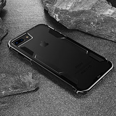 Apple iPhone 7用バンパーケース クリア透明 アップル ブラック