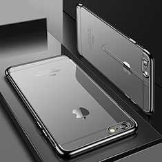 Apple iPhone 7用極薄ソフトケース シリコンケース 耐衝撃 全面保護 クリア透明 H04 アップル グレー