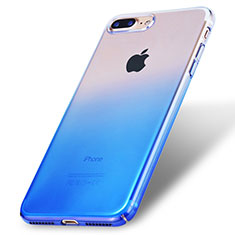 Apple iPhone 7 Plus用ハードケース グラデーション 勾配色 クリア透明 アップル ネイビー