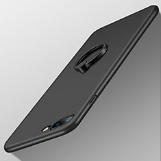 Apple iPhone 7 Plus用ハードケース プラスチック 質感もマット アンド指輪 A05 アップル ブラック