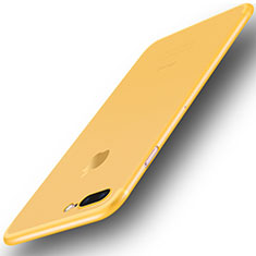 Apple iPhone 7 Plus用極薄ケース クリア透明 プラスチック 質感もマットU01 アップル イエロー