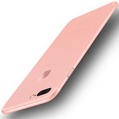Apple iPhone 7 Plus用極薄ケース クリア透明 プラスチック 質感もマットU01 アップル ピンク