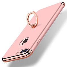 Apple iPhone 7 Plus用ケース 高級感 手触り良い メタル兼プラスチック バンパー アンド指輪 A07 アップル ローズゴールド