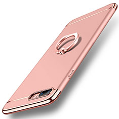 Apple iPhone 7 Plus用ケース 高級感 手触り良い メタル兼プラスチック バンパー アンド指輪 A06 アップル ローズゴールド
