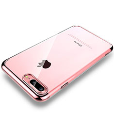 Apple iPhone 7 Plus用ハードカバー クリスタル クリア透明 H01 アップル ローズゴールド