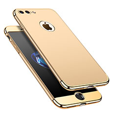 Apple iPhone 7 Plus用ケース 高級感 手触り良い メタル兼プラスチック バンパー M02 アップル ゴールド