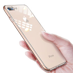 Apple iPhone 7 Plus用極薄ソフトケース シリコンケース 耐衝撃 全面保護 クリア透明 T24 アップル クリア