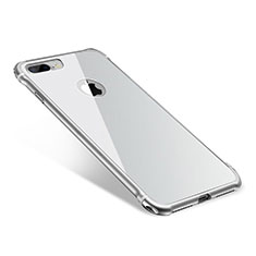 Apple iPhone 7 Plus用ケース 高級感 手触り良い アルミメタル 製の金属製 バンパー 鏡面 カバー M01 アップル シルバー