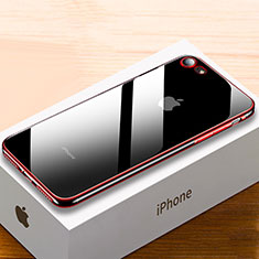 Apple iPhone 7 Plus用極薄ソフトケース シリコンケース 耐衝撃 全面保護 クリア透明 HC02 アップル レッド