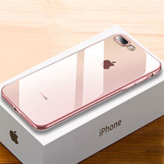 Apple iPhone 7 Plus用極薄ソフトケース シリコンケース 耐衝撃 全面保護 クリア透明 HC02 アップル ローズゴールド