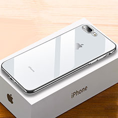 Apple iPhone 7 Plus用極薄ソフトケース シリコンケース 耐衝撃 全面保護 クリア透明 HC02 アップル シルバー