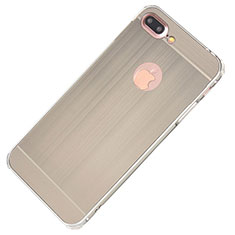 Apple iPhone 7 Plus用ケース 高級感 手触り良い アルミメタル 製の金属製 カバー M01 アップル シルバー