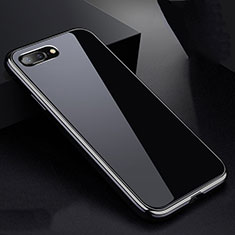 Apple iPhone 7 Plus用ケース 高級感 手触り良い アルミメタル 製の金属製 360度 フルカバーバンパー 鏡面 カバー アップル シルバー