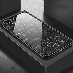 Apple iPhone 7 Plus用ハイブリットバンパーケース プラスチック 鏡面 カバー アップル ブラック