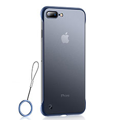 Apple iPhone 7 Plus用極薄ソフトケース シリコンケース 耐衝撃 全面保護 クリア透明 HT02 アップル ネイビー