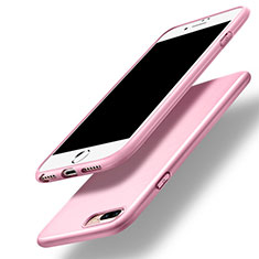 Apple iPhone 7 Plus用シリコンケース ソフトタッチラバー アップル ピンク