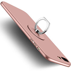 Apple iPhone 7 Plus用ハードケース プラスチック 質感もマット アンド指輪 アップル ピンク