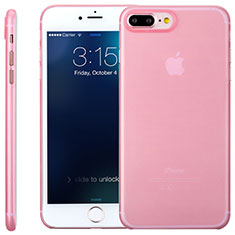 Apple iPhone 7 Plus用極薄ソフトケース シリコンケース 耐衝撃 全面保護 クリア透明 T11 アップル ピンク