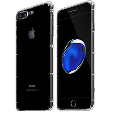 Apple iPhone 7 Plus用極薄ソフトケース シリコンケース 耐衝撃 全面保護 クリア透明 Z07 アップル クリア