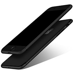 Apple iPhone 8用極薄ソフトケース シリコンケース 耐衝撃 全面保護 S02 アップル ブラック