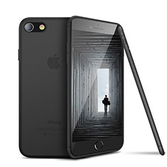 Apple iPhone 8用極薄ソフトケース シリコンケース 耐衝撃 全面保護 S03 アップル ブラック
